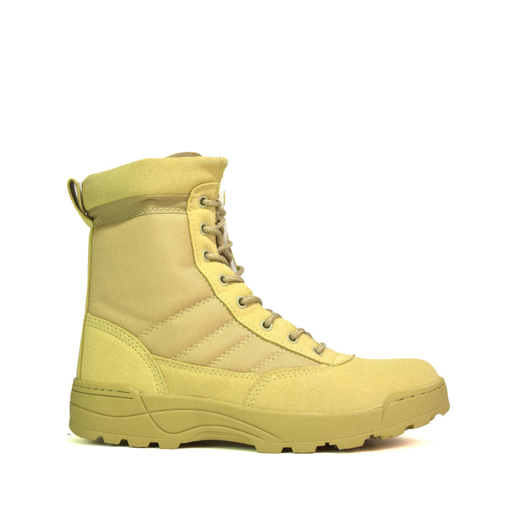 Boys Combat Ankle Boots Sand