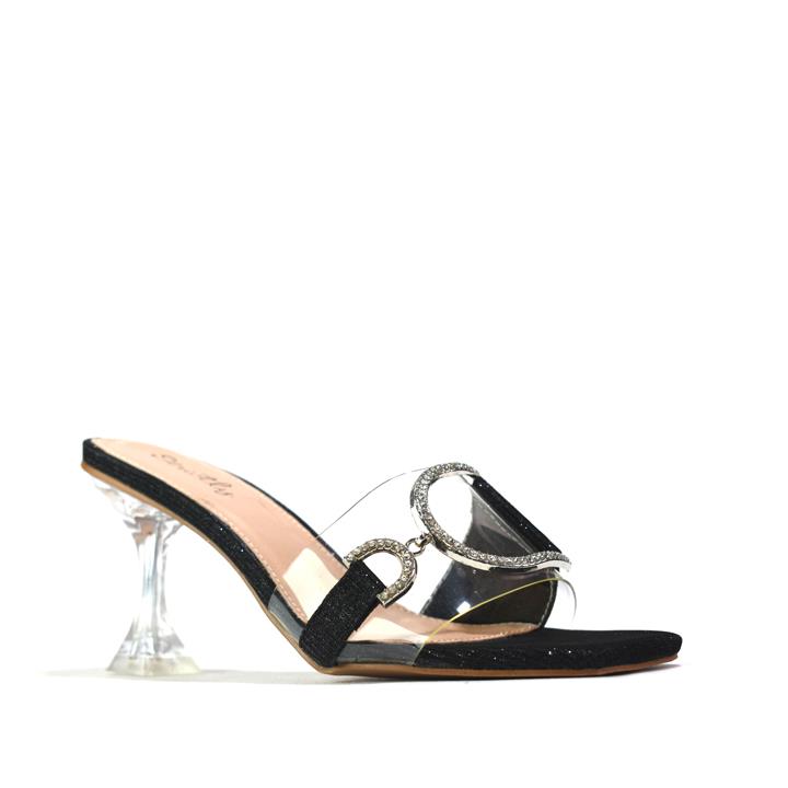 Women Stylish Heel Sandal Black