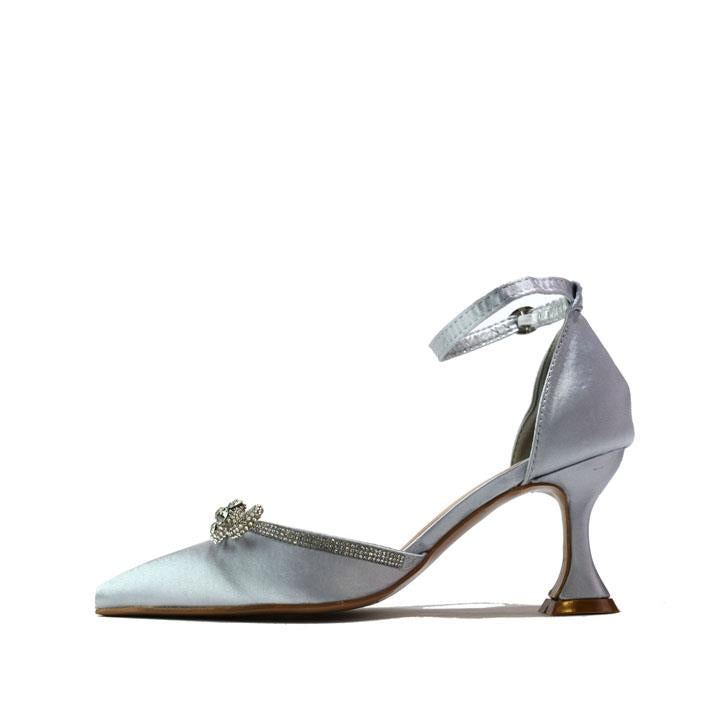 Women Stylish Heel Sandal Silver