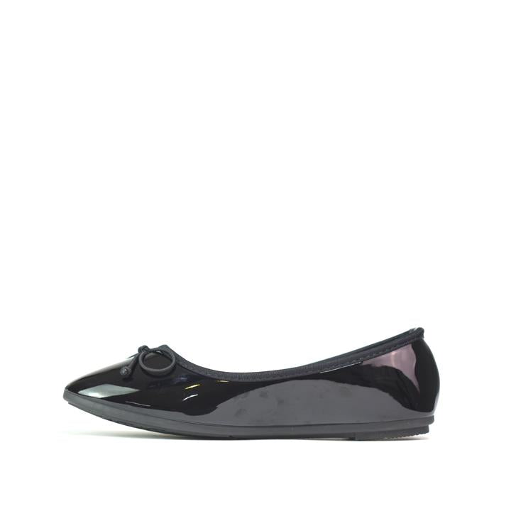 Basic Bow Ballerina Black Patent