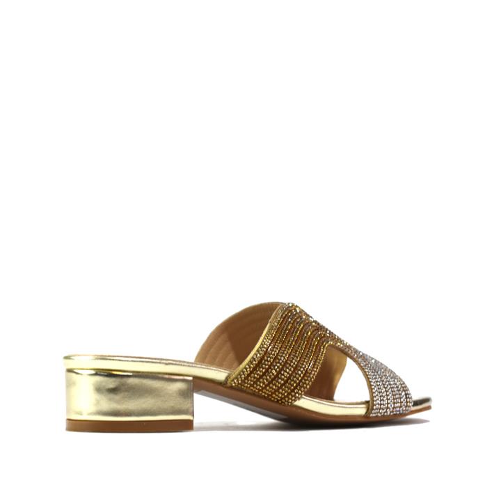 Women Stylish Fancy and Comfort Sandal Gold