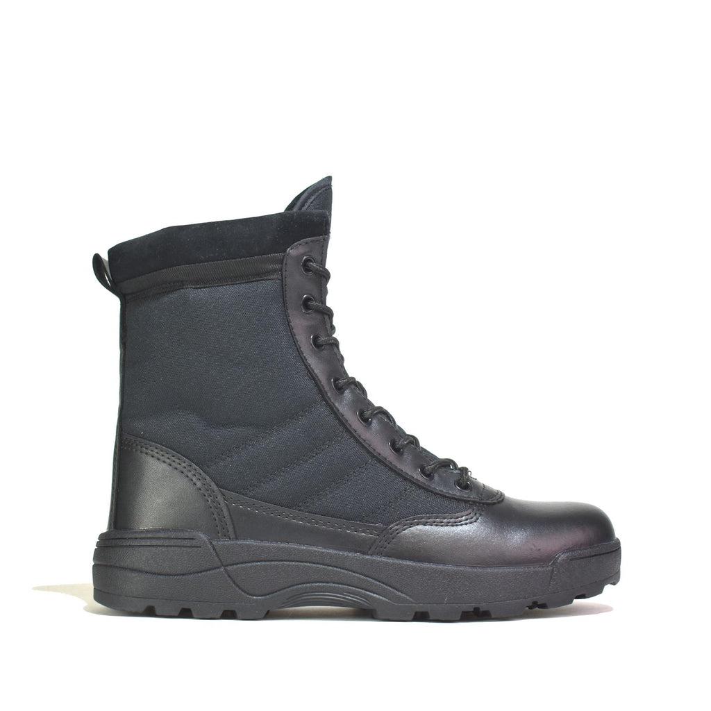 Boys Combat Ankle Boots Black