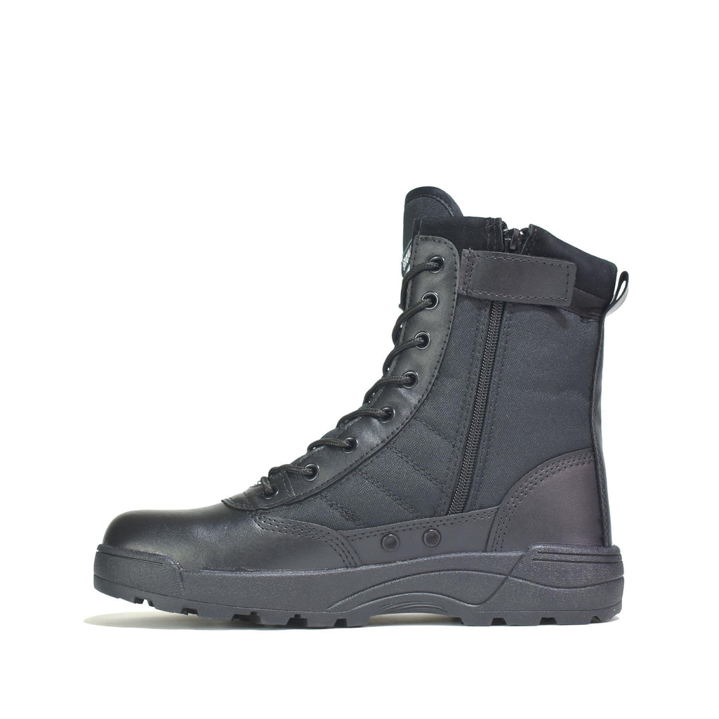 Boys Combat Ankle Boots Black