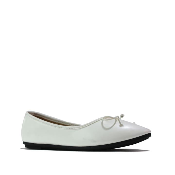 Basic Bow Ballerina White