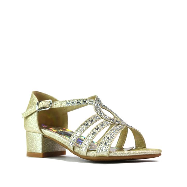 Girls Sandals Party Shoes Gold