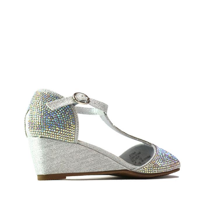 Open Toe Princess Sandal Silver