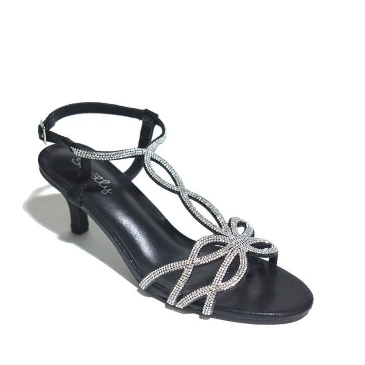 Ankle Strap Prom Party Shoes Black