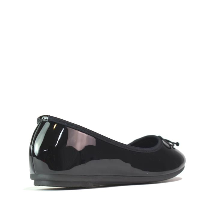 Basic Bow Ballerina Black Patent