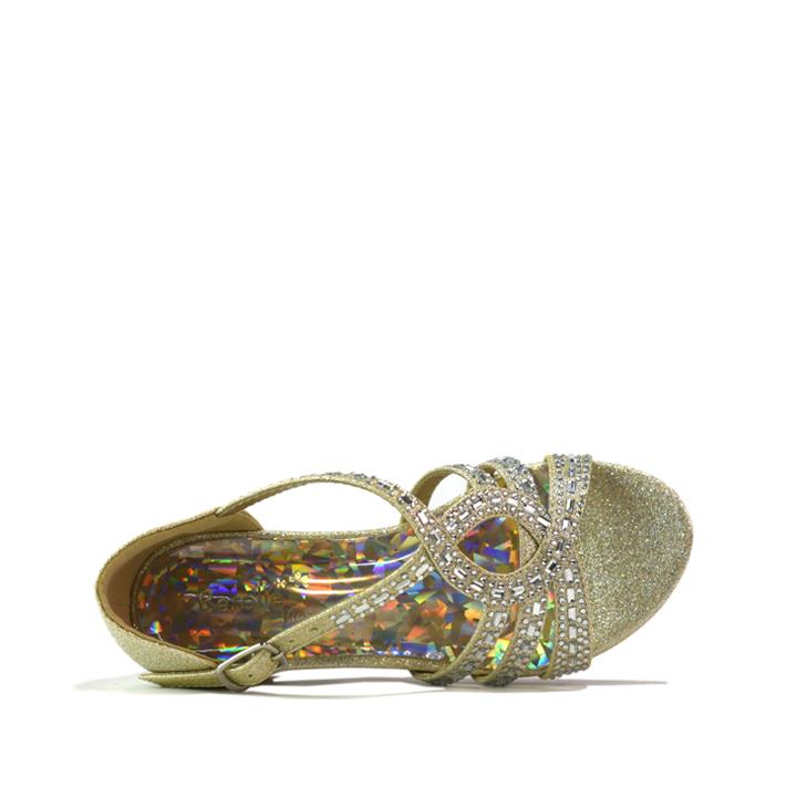 Girls Sandals Party Shoes Gold