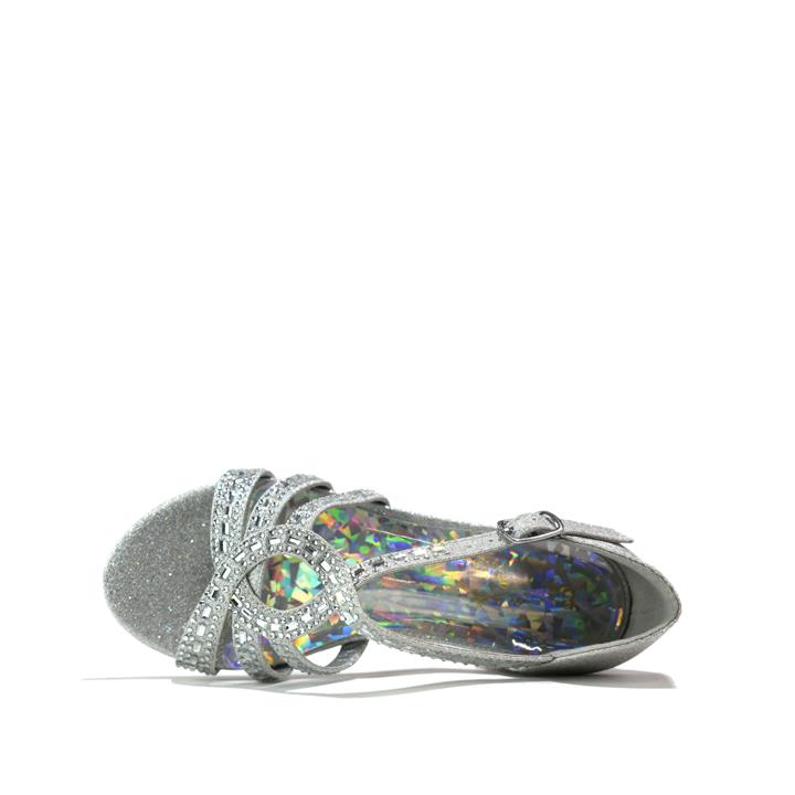 Girls Sandals Party Shoes Silver