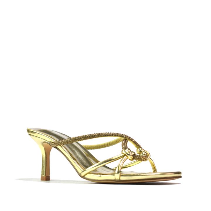 Women's High Heeled Sandal Gold