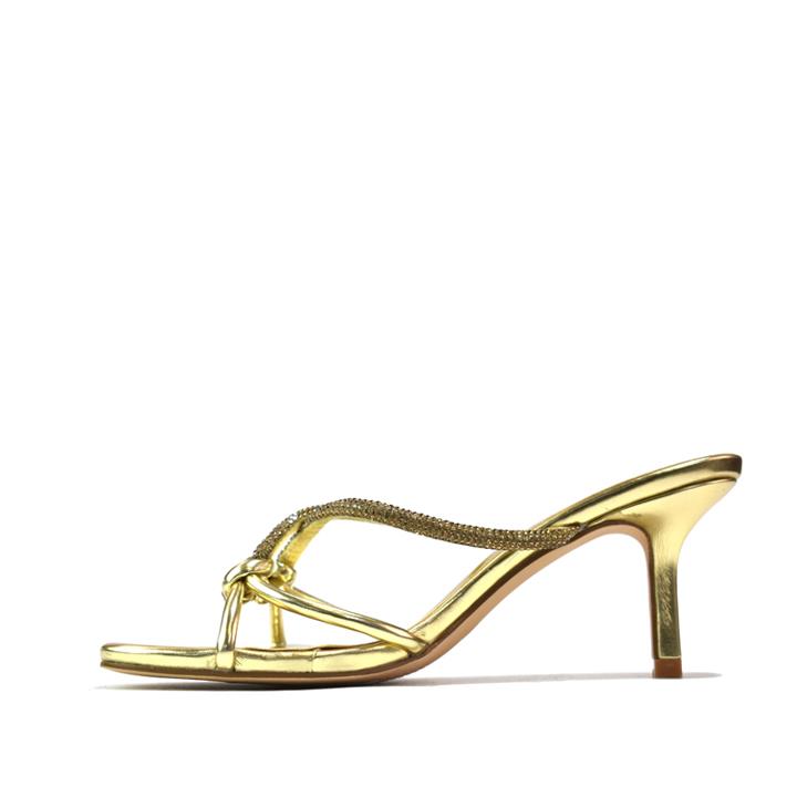 Women's High Heeled Sandal Gold