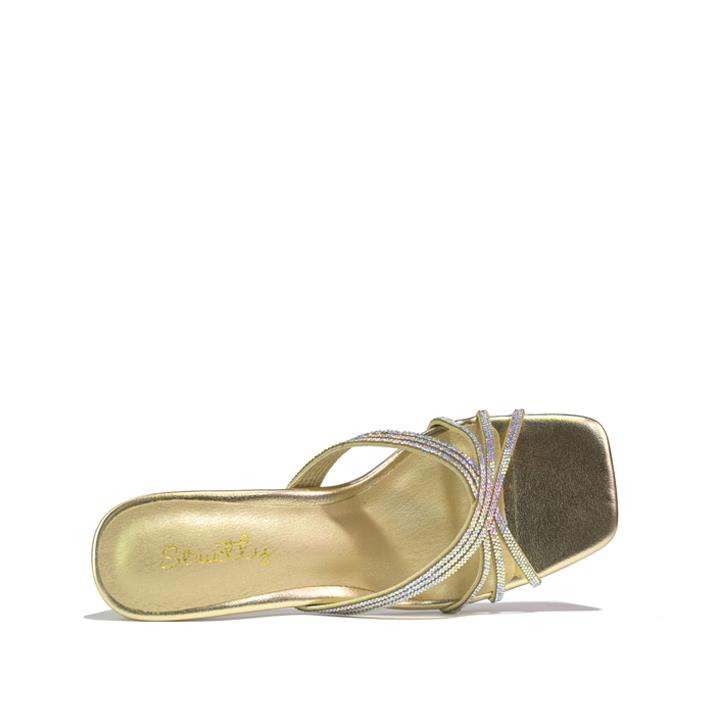 Women's Heeled Sandal Gold