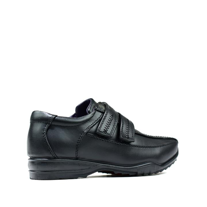 Twin Strap Black School Shoes