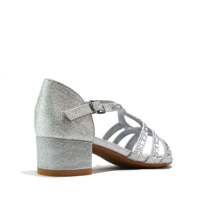 Girls Sandals Party Shoes Silver