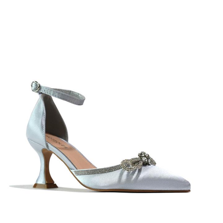 Women Stylish Heel Sandal Silver