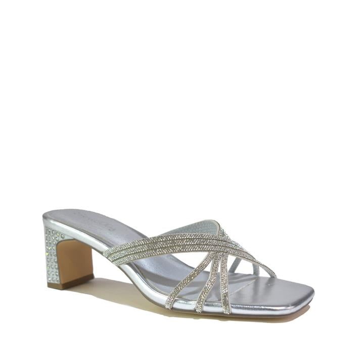 Women's Heeled Sandal Silver