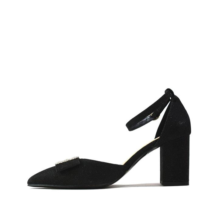 Fashion Casual Block Heels Sandals Black