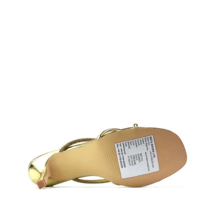 Women's High Heeled Sandal Gold