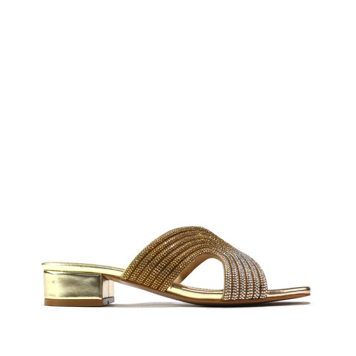 Women Stylish Fancy and Comfort Sandal Gold