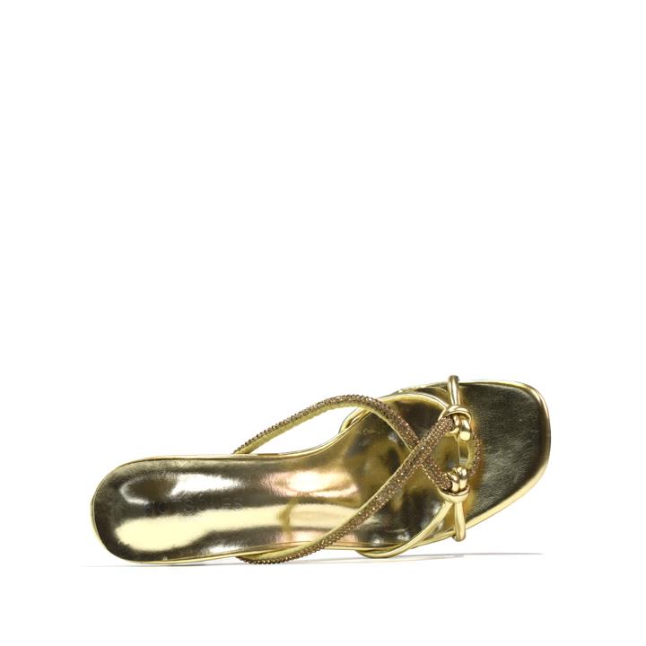 Women's High Heeled Sandal Gold