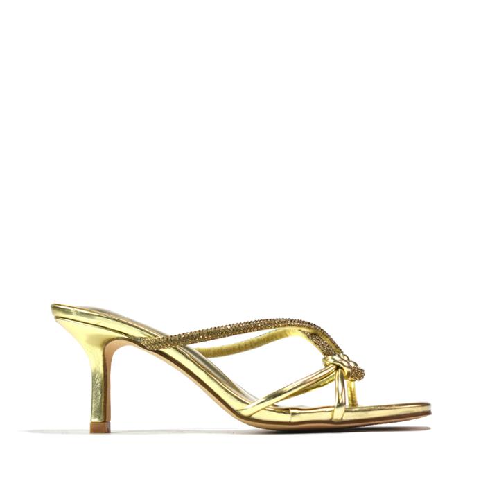 Women's High Heeled Sandal Gold