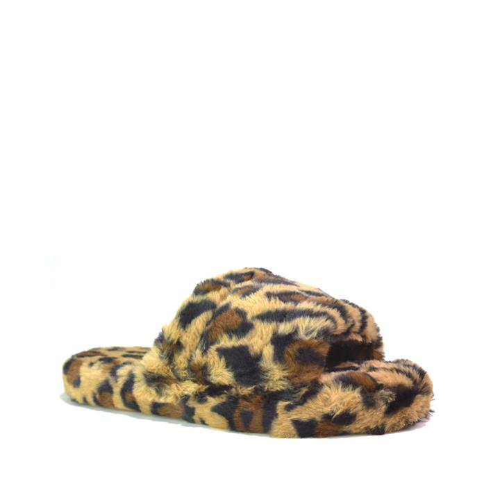 Super Fluffy Slippers Leopard