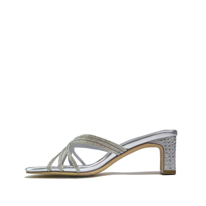 Women's Heeled Sandal Silver