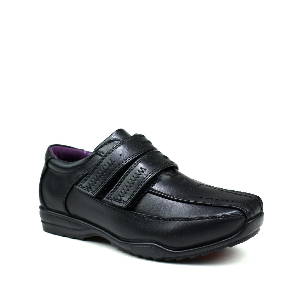 Twin Strap Black School Shoes