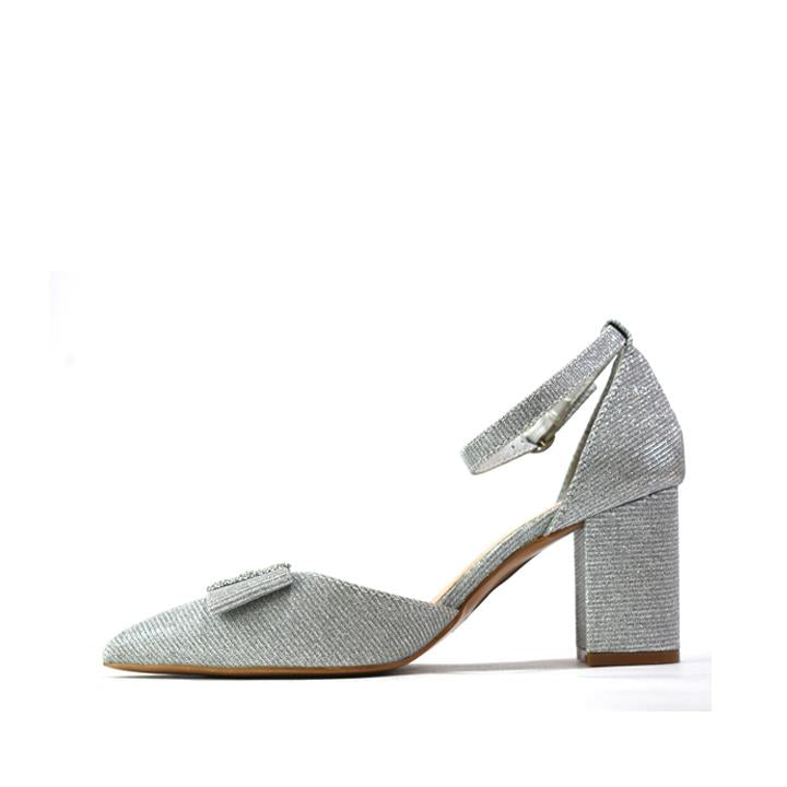 Fashion Casual Block Heels Sandals Silver