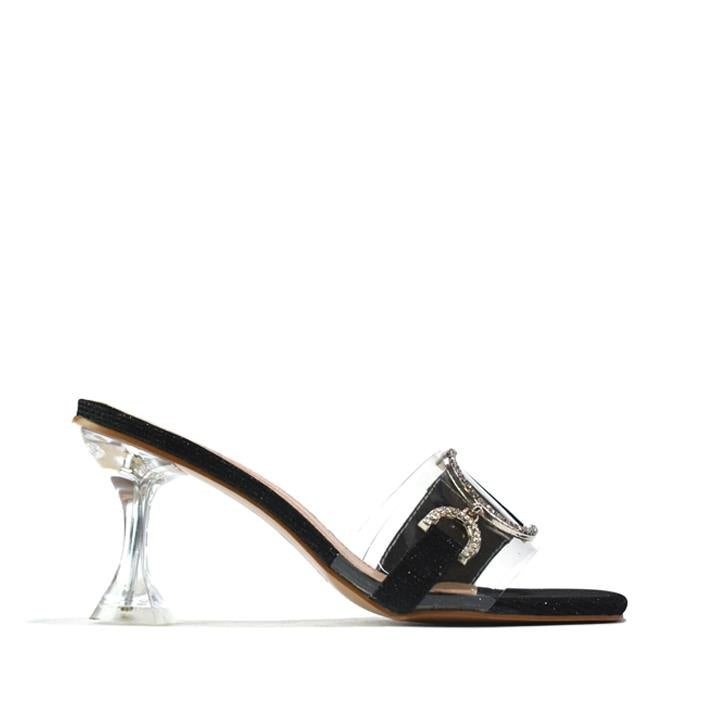 Women Stylish Heel Sandal Black