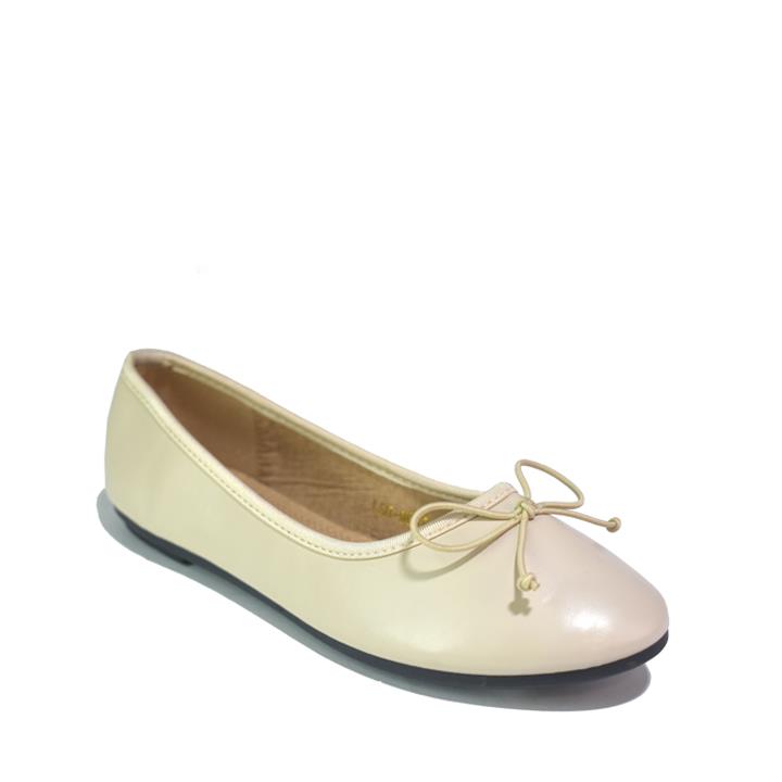 Basic Bow Ballerina Beige