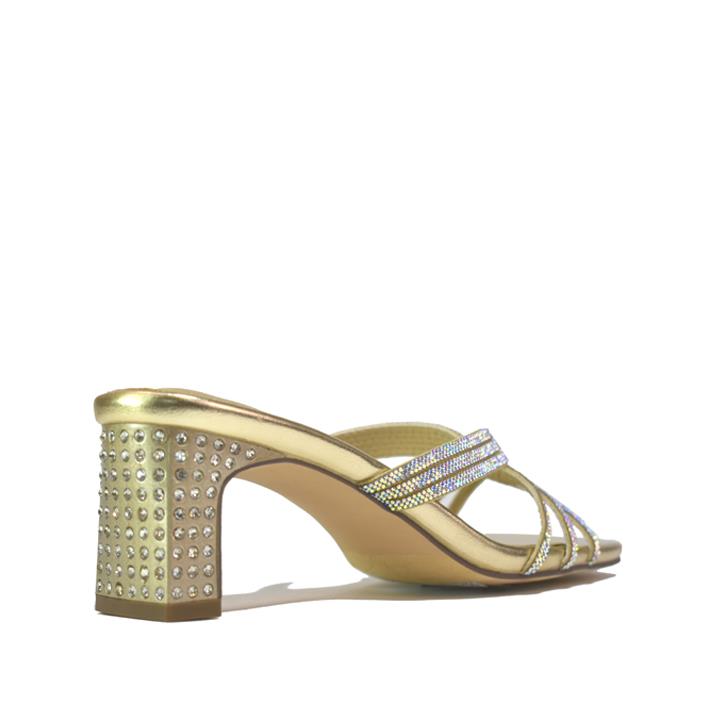 Women's Heeled Sandal Gold