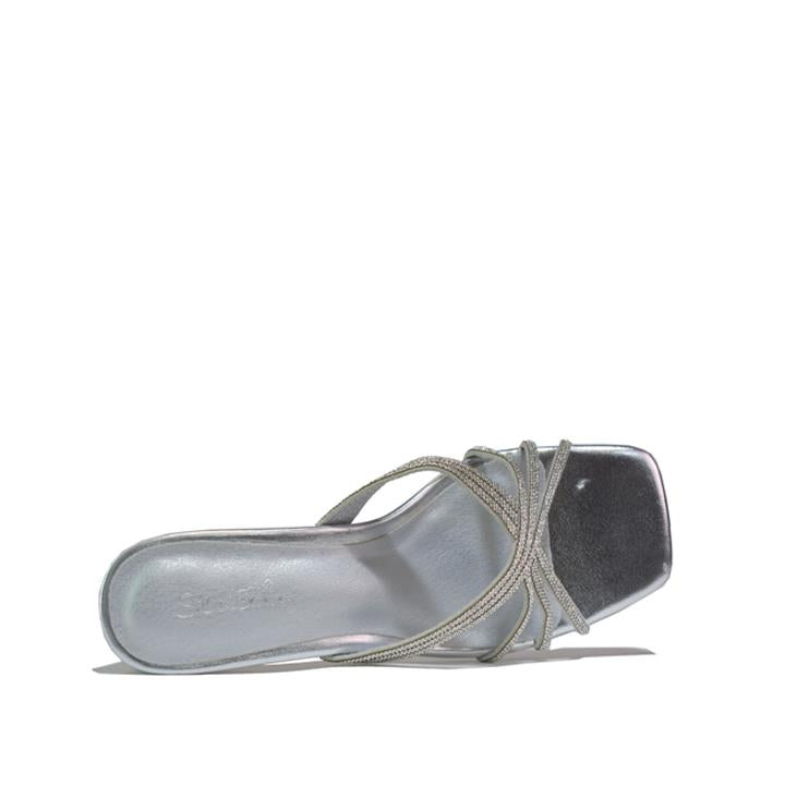 Women's Heeled Sandal Silver