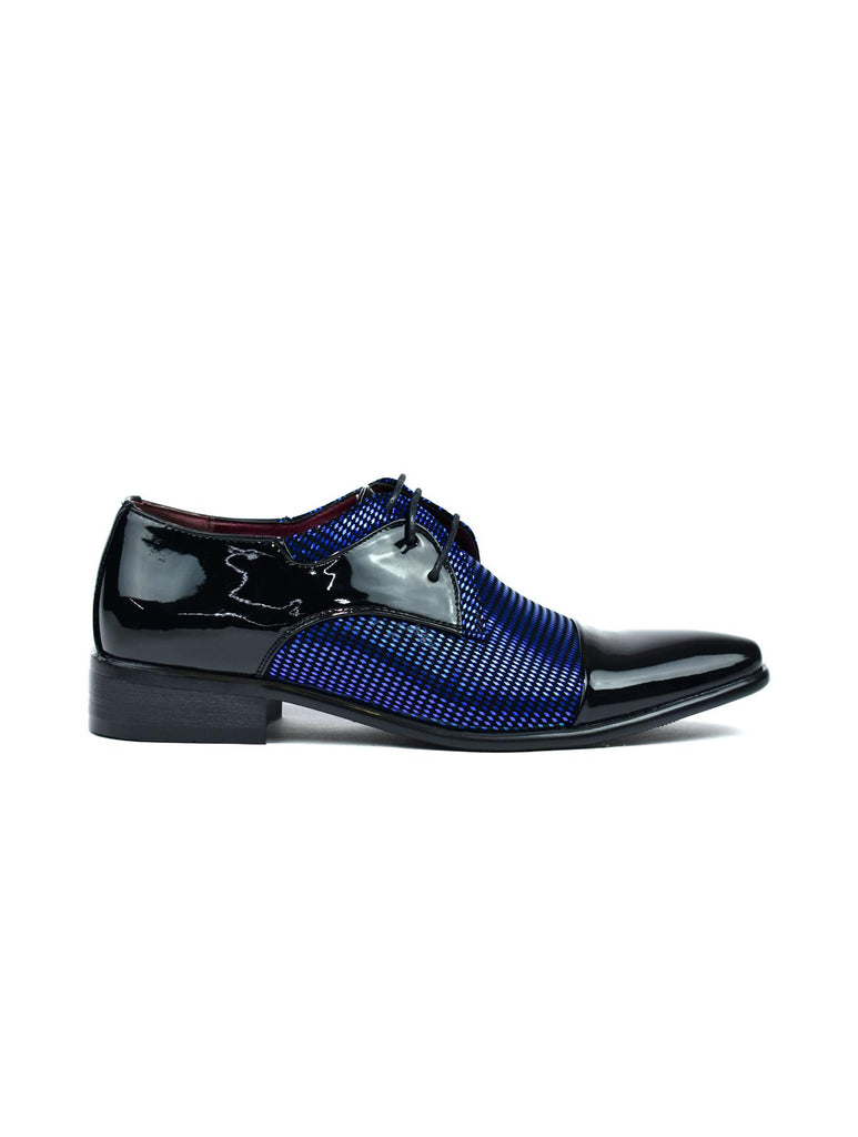 Men's Diamond Party Shoes Black/Blue