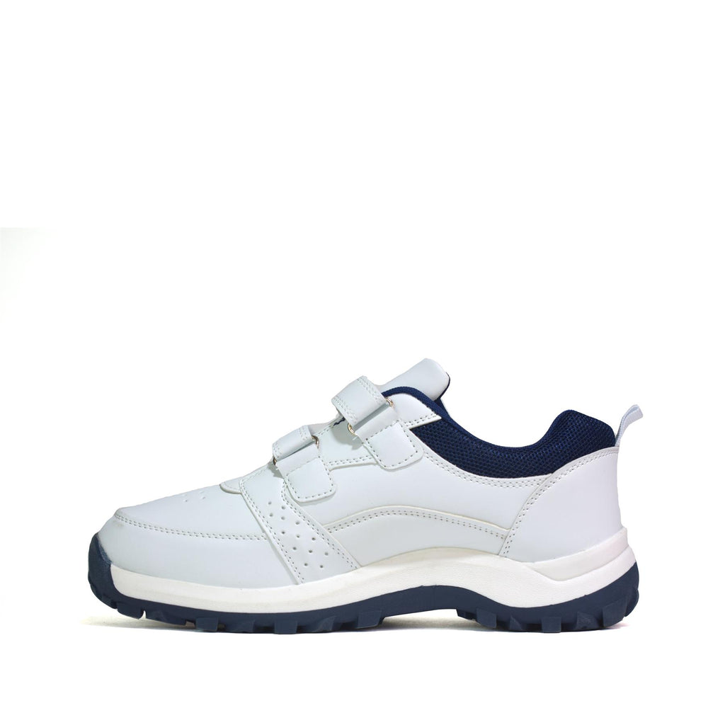 Men's Touch Fastening Trainers White PU
