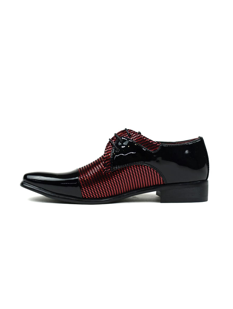 Men's Diamond Party Shoes Black/Red