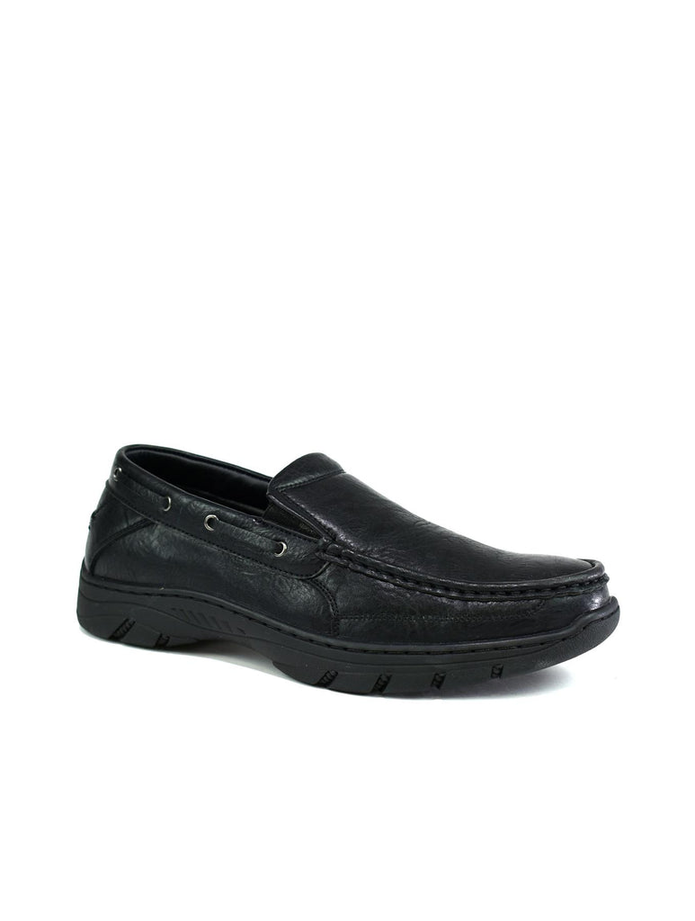 Men's Thick Sole Slip On Walking Shoes Black