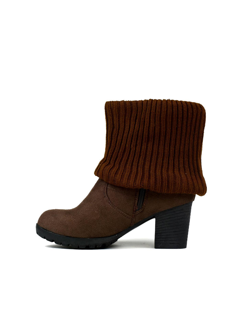 Wool Ankle Boot Brown