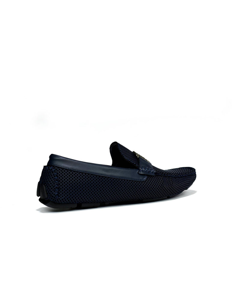 Double H Buckle Loafer Navy