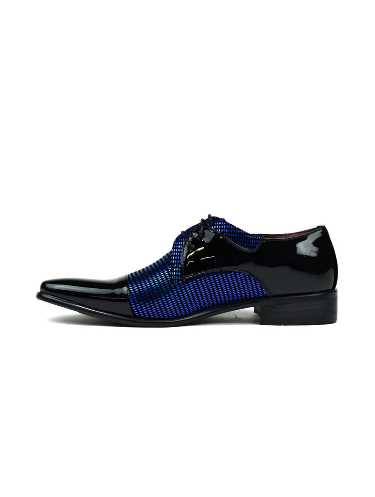 Men's Diamond Party Shoes Black/Blue