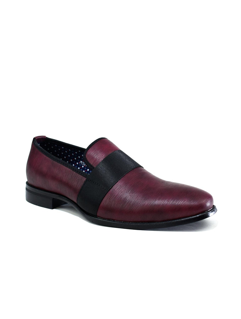 Men's Formal Slip On Shoes Burgundy