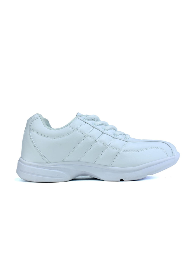 Men's Lace Up Comfortable Running Trainers White