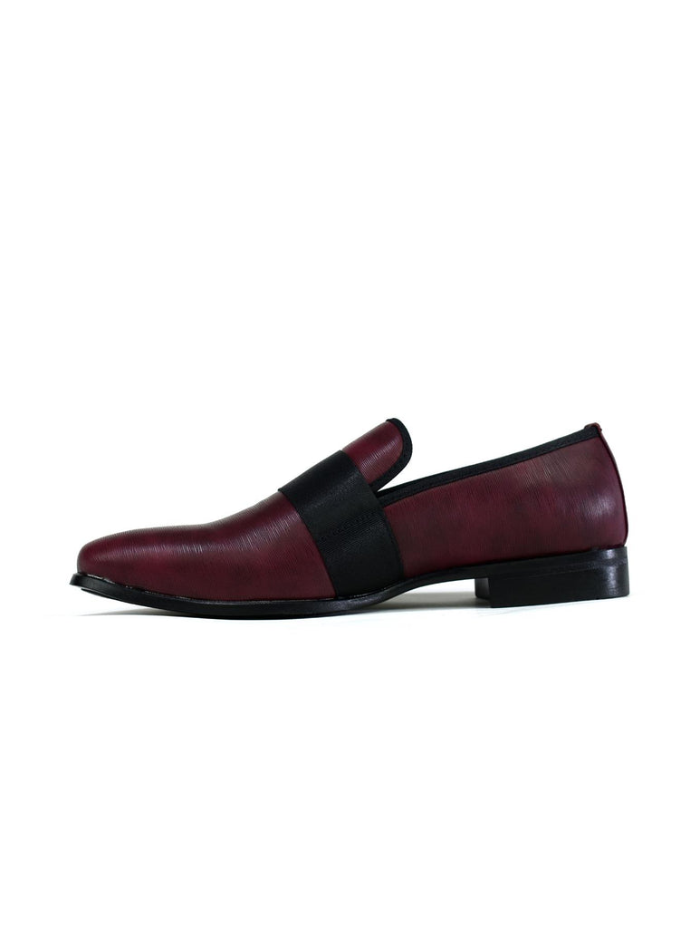 Men's Formal Slip On Shoes Burgundy